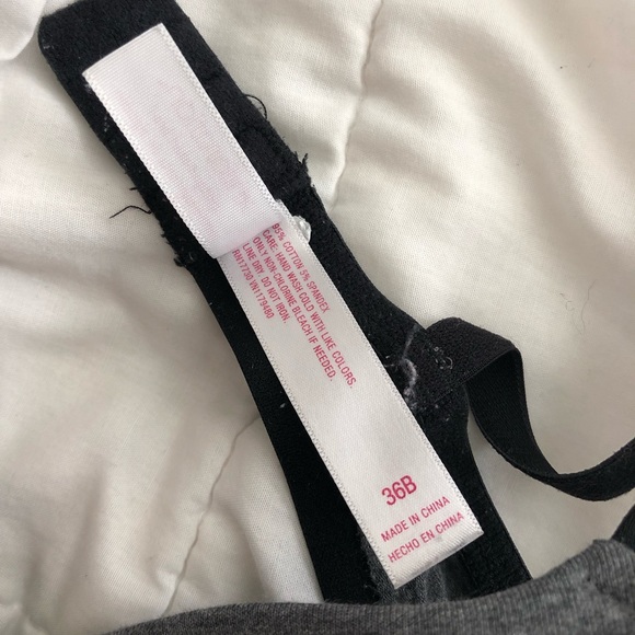 Women’s Grey & Black Bra - Picture 3 of 4